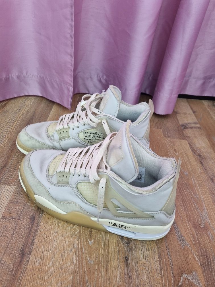 Adidasi Air jordan 4 offwhite Sail