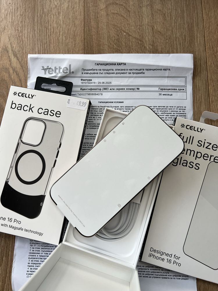 Чисто НОВ! Iphone 16 PRO 256gb Desert Titanium / НОВ!