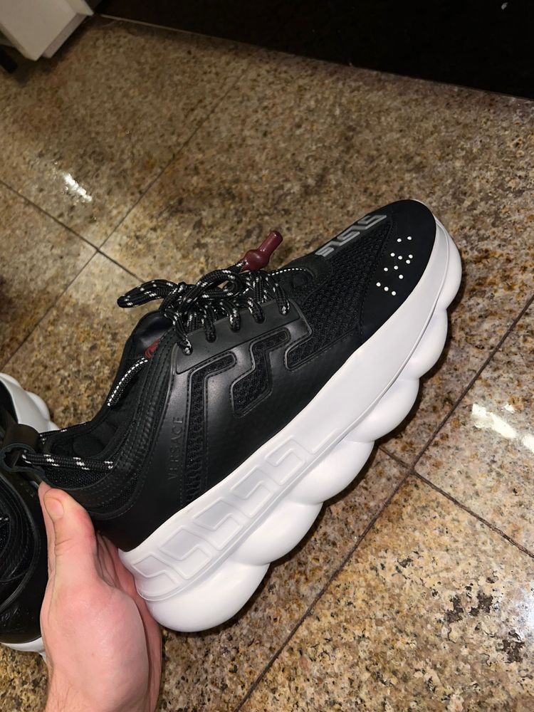 Versace Chain Reaction Alb Negru