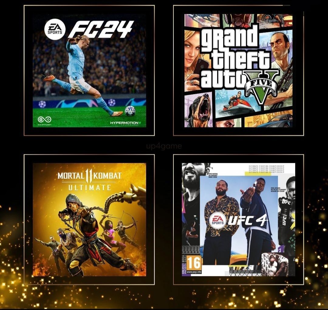 FIFA24 GTA5 MK 1 11, UFC 5 4 / PS5 PS4 ке ойындар сатамыз PlayStation