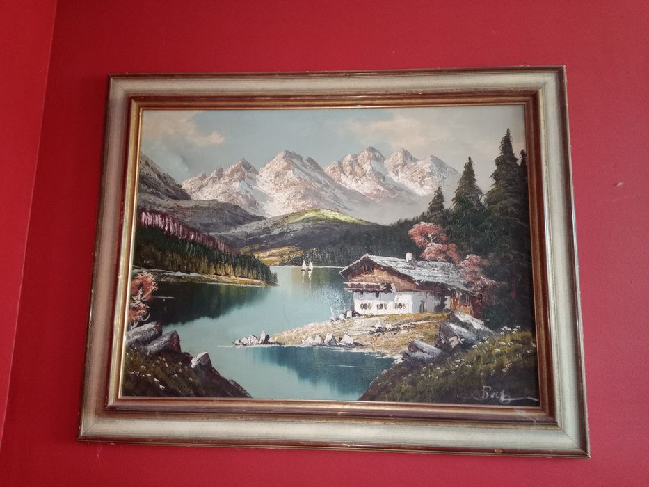 Маслени картини  с реставрирани рамки