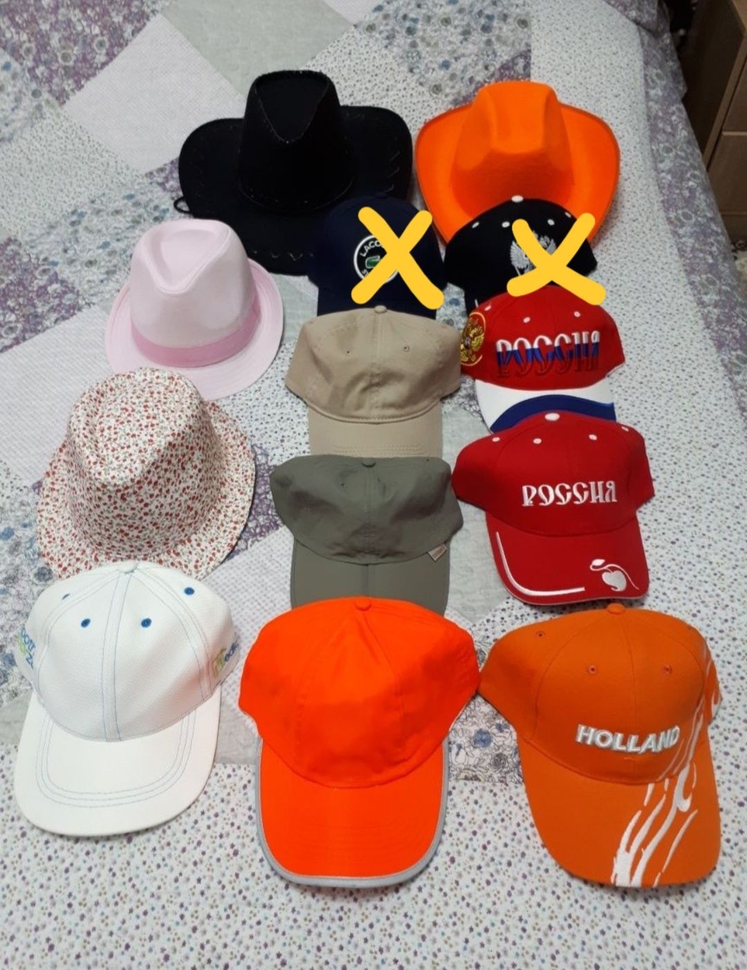 Шляпы-кепки разные фасоны женские и мужские