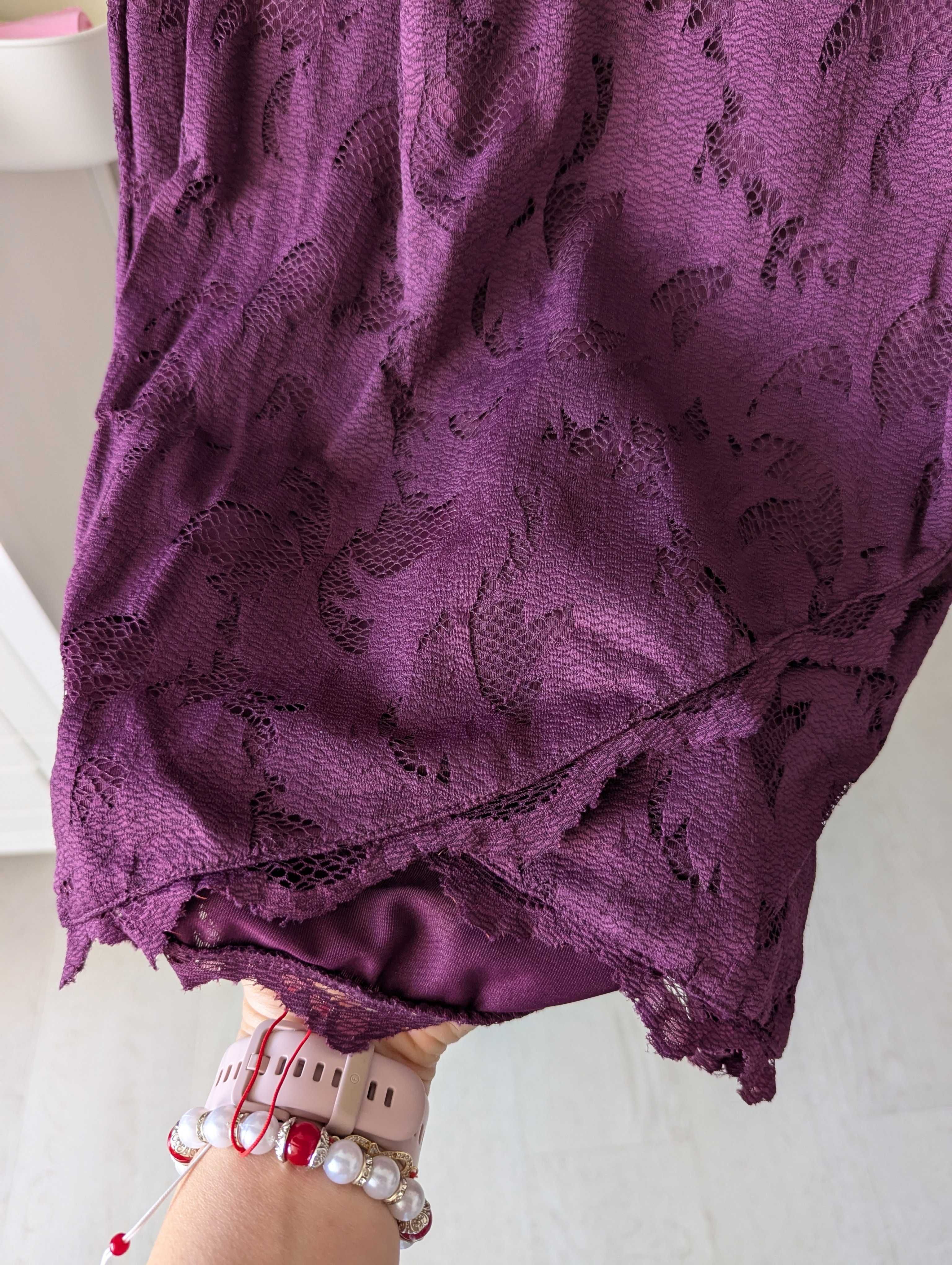 Уникална дантелена рокля H&M, размер С