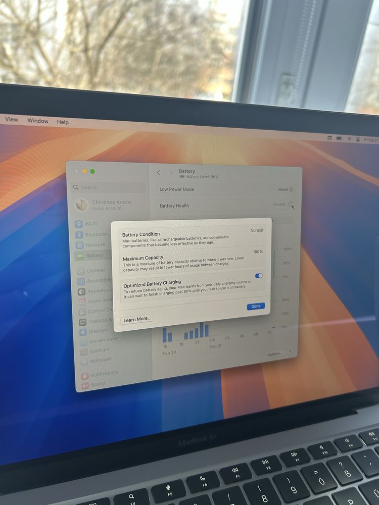 Apple MacBook Air 2020 M1, 256GB, 8GB , 100% baterie