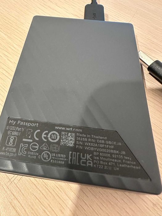 Hdd Extern usb 3 WD 2 TB