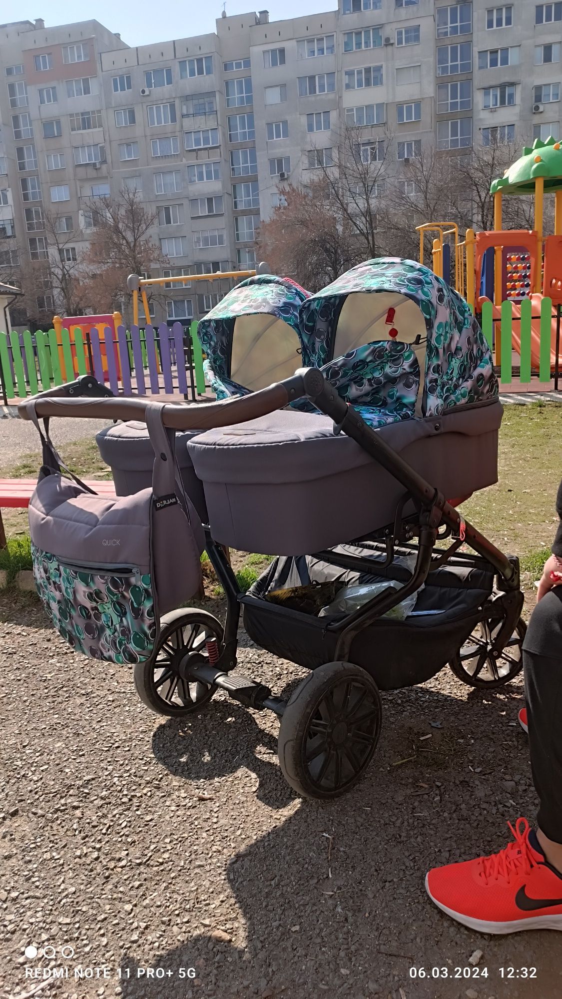 Количка за близнаци Dorjan-3в1 Quick Twin: