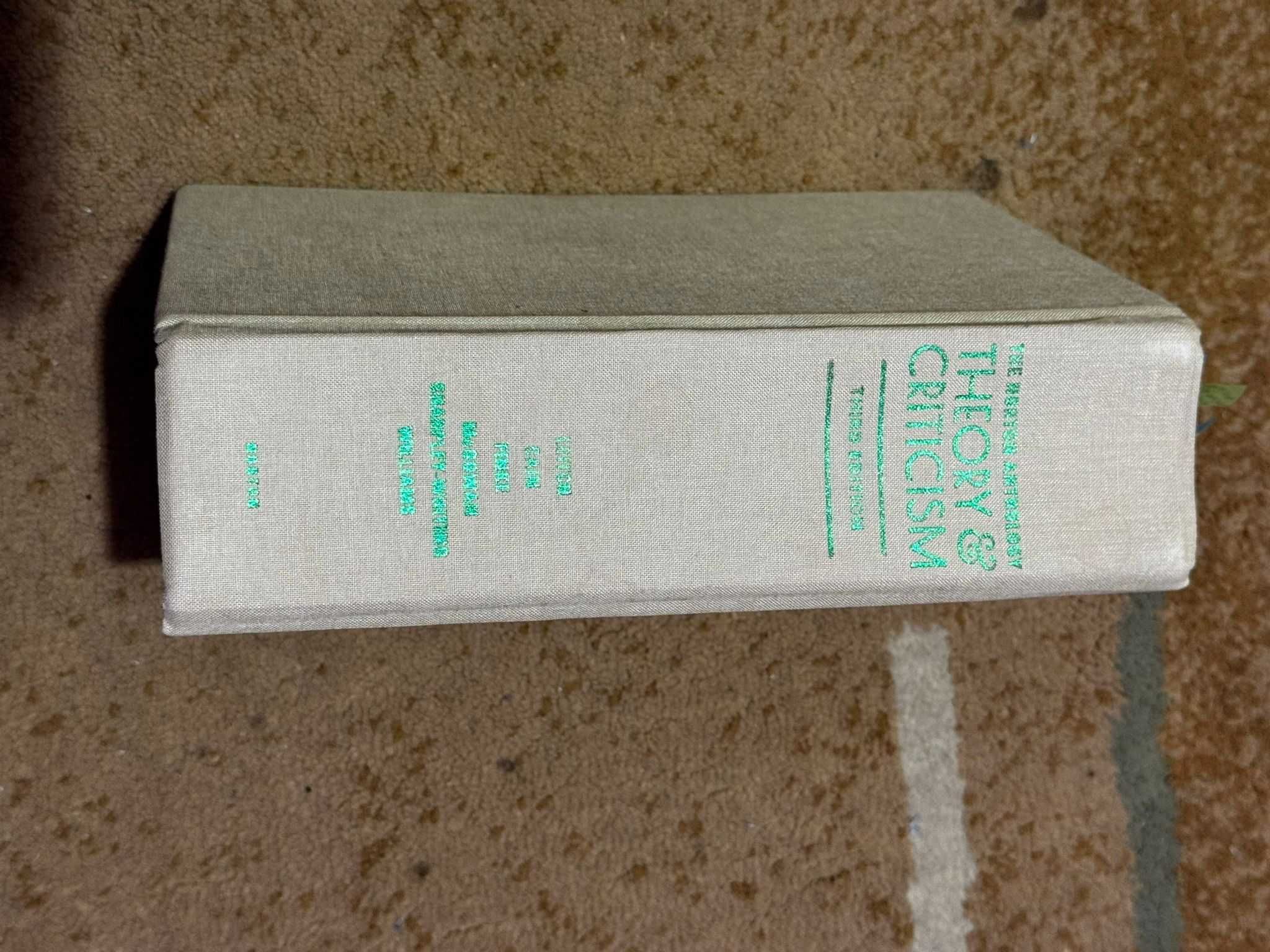 The Norton Anthology of Theory & Criticism 3rd ed.