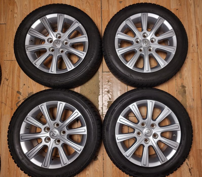 джанти 16" 5х114,3 Toyota гуми 205/55/16 Bridgestone зимни