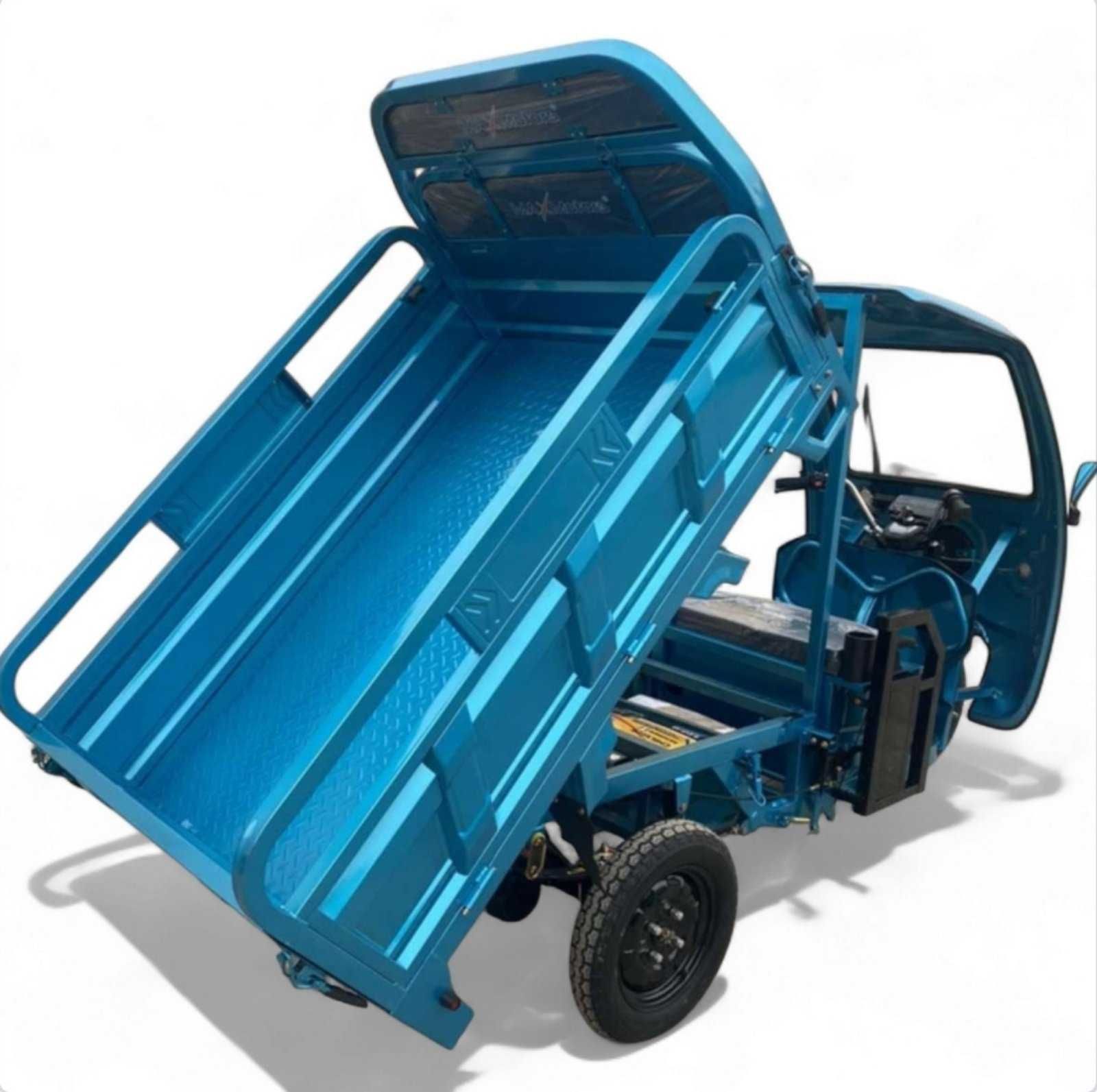Електрическа Селскостопанска Триколка с Покрив 2000W Maxmotors