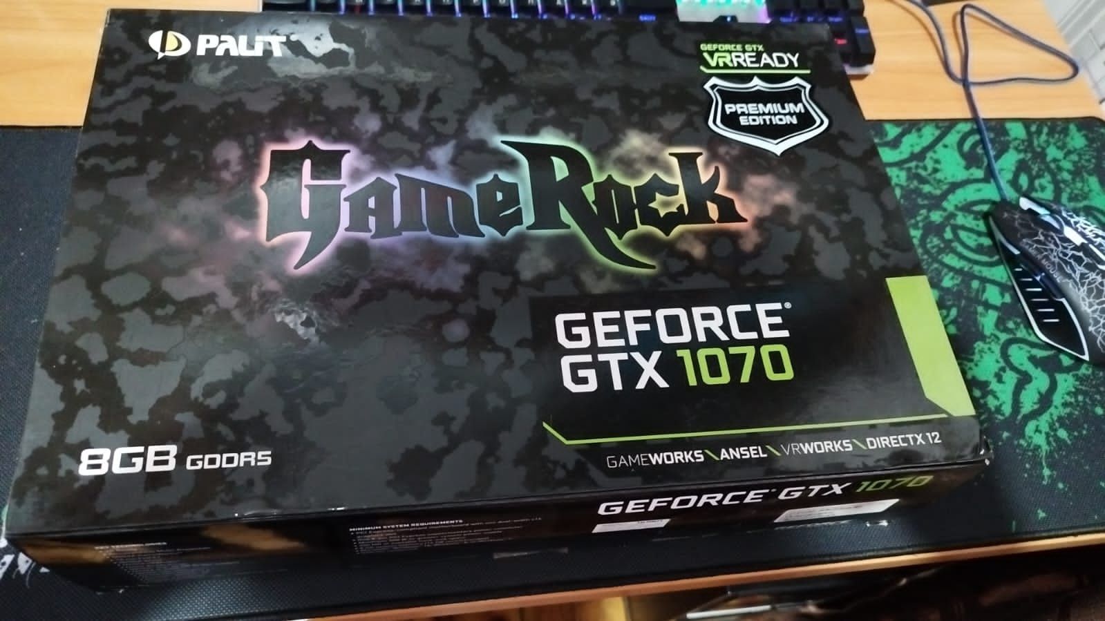 Продам gtx 1070 8gb Palit GameRock