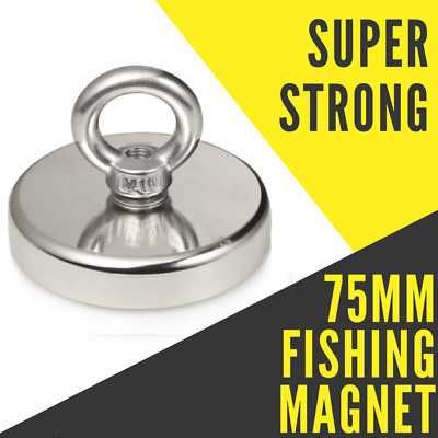 240кг 75mm Магнит за магнитен риболов, с кука (халка) Magnet fishing