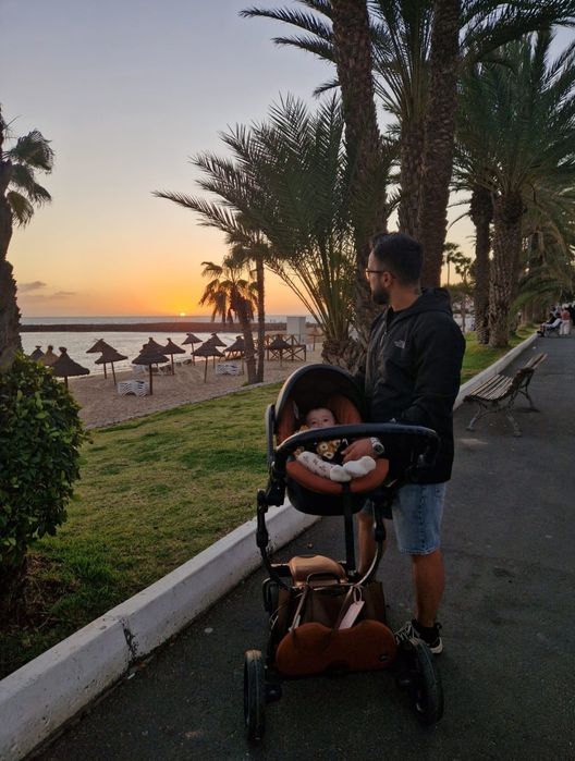 Cărucior/ scoica/ landou Mima Xari 3 in 1 maro