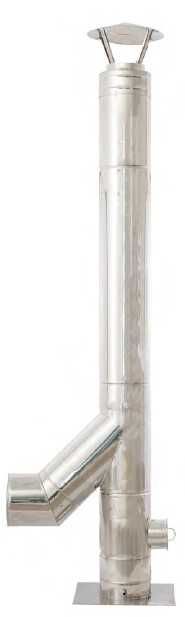 Sistem cos de fum izolat din INOX Φ80, 120, 160, 180, 200