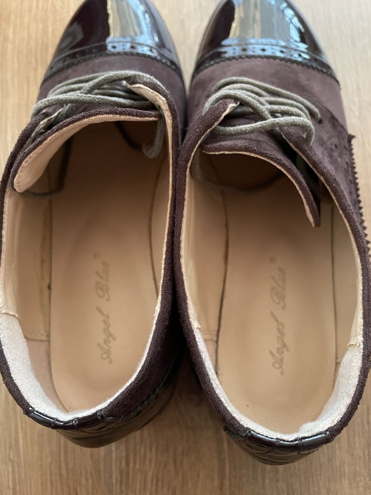 Pantofi piele naturala tip Oxford