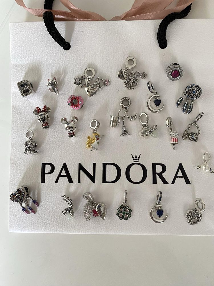 Charm-uri, talismane din argint S925, compatibile cu bratarile Pandora