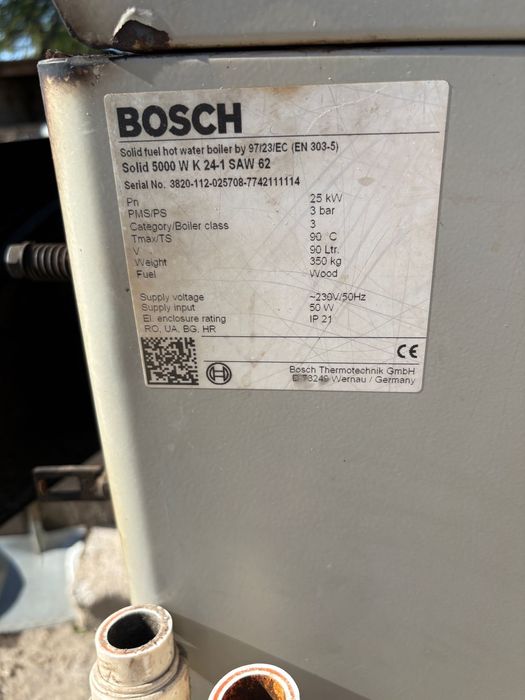 Centrala pe lemne bosch