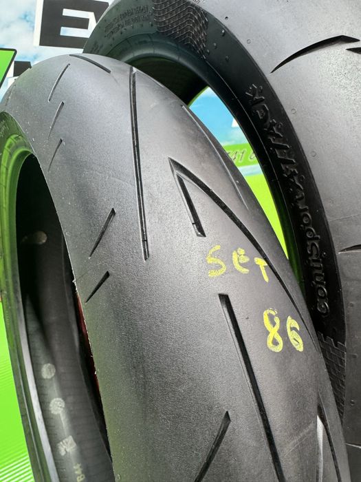 Set Anvelope Moto 120 70 17 si 190 55 17 Continental attack 2024 Set86