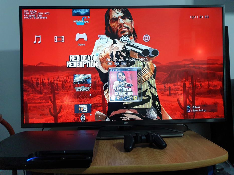 PS3 modat CFW 500 GB + 60 jocuri (GTA V, Red Dead, NFS, Silent Hill)