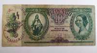 10 Pengo 1936 Ungaria bancnota cu stampile ocupatie germana nazista