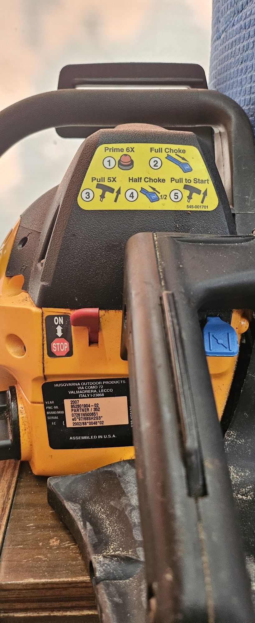 Partner 352 made in USA бензинова резачка