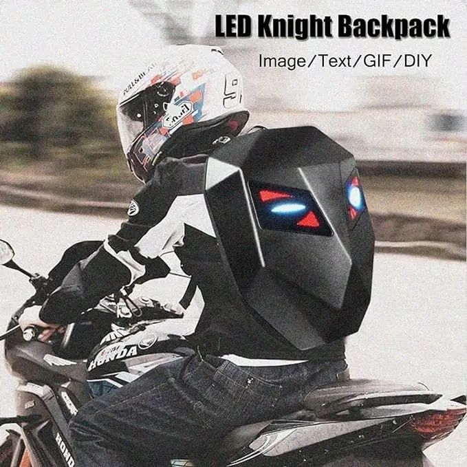 LED Раница с мърдащи очи Iron Man, Раница за Мотор от ново поколение