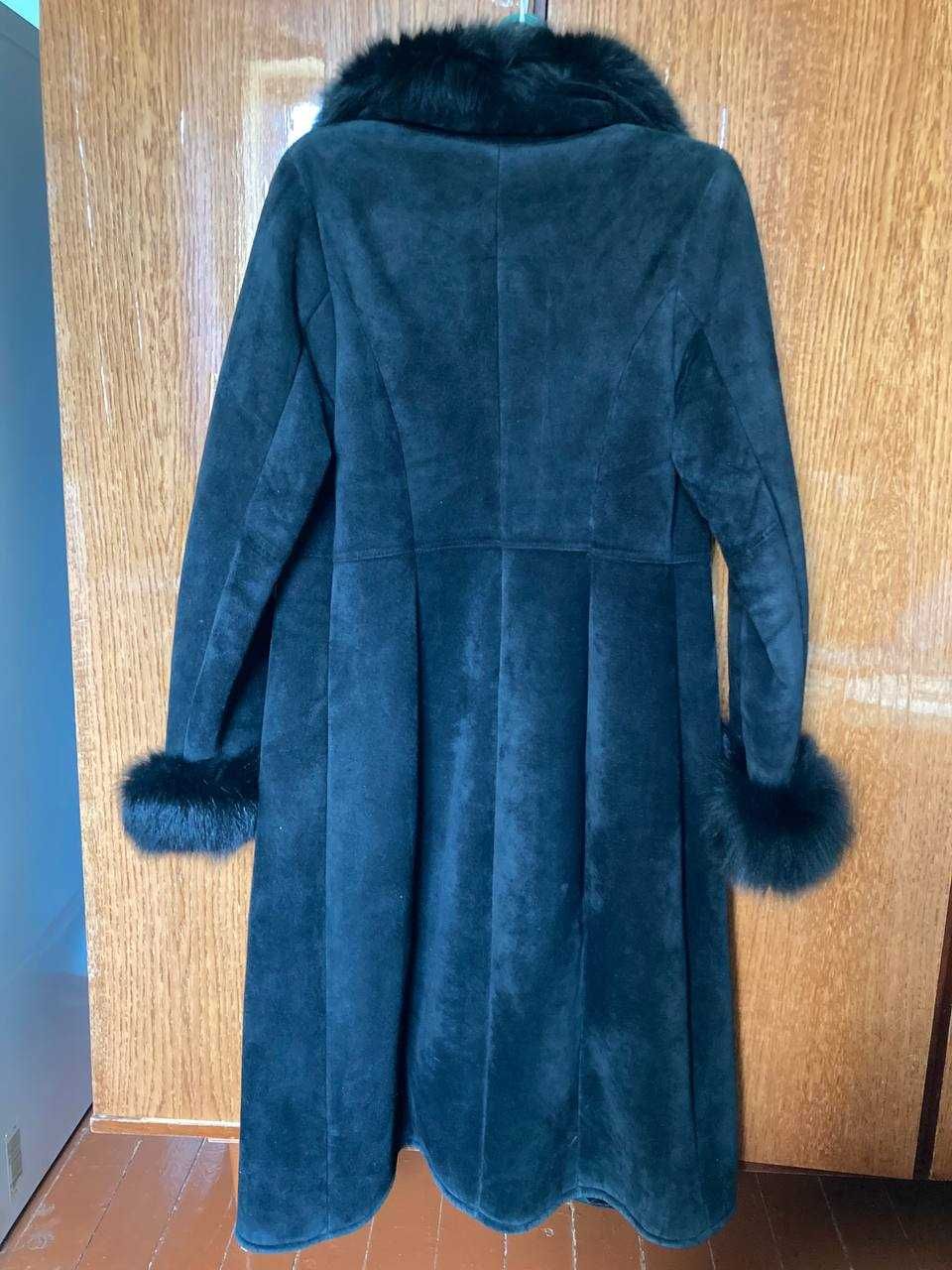 Женская дубленка из натурального меха, 4XL размер 44-46.