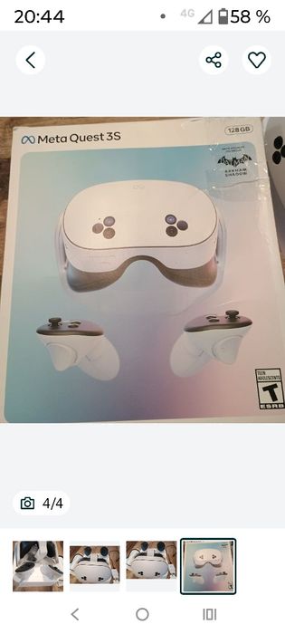 Ochelari VR Meta Quest 3S, 128 GB, Alb