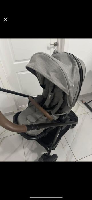 Vand carucior 2 in 1 Joie Versatrax Gray Flannel