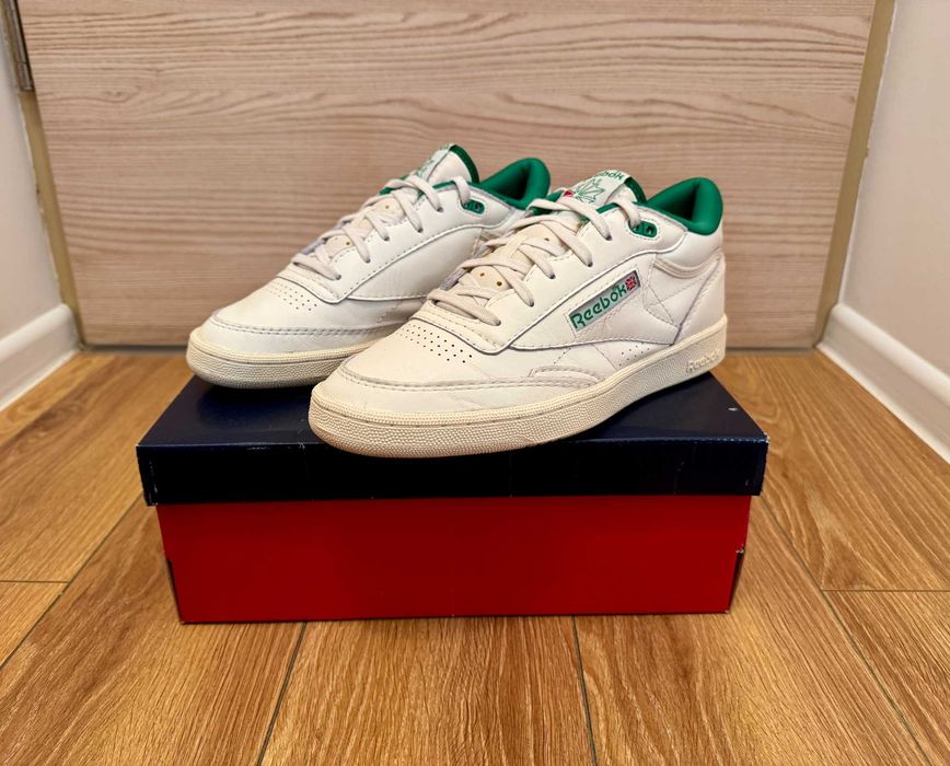 Reebok Club C Mid II Vintage - 42,5 - Chalk / Off-white | Green
