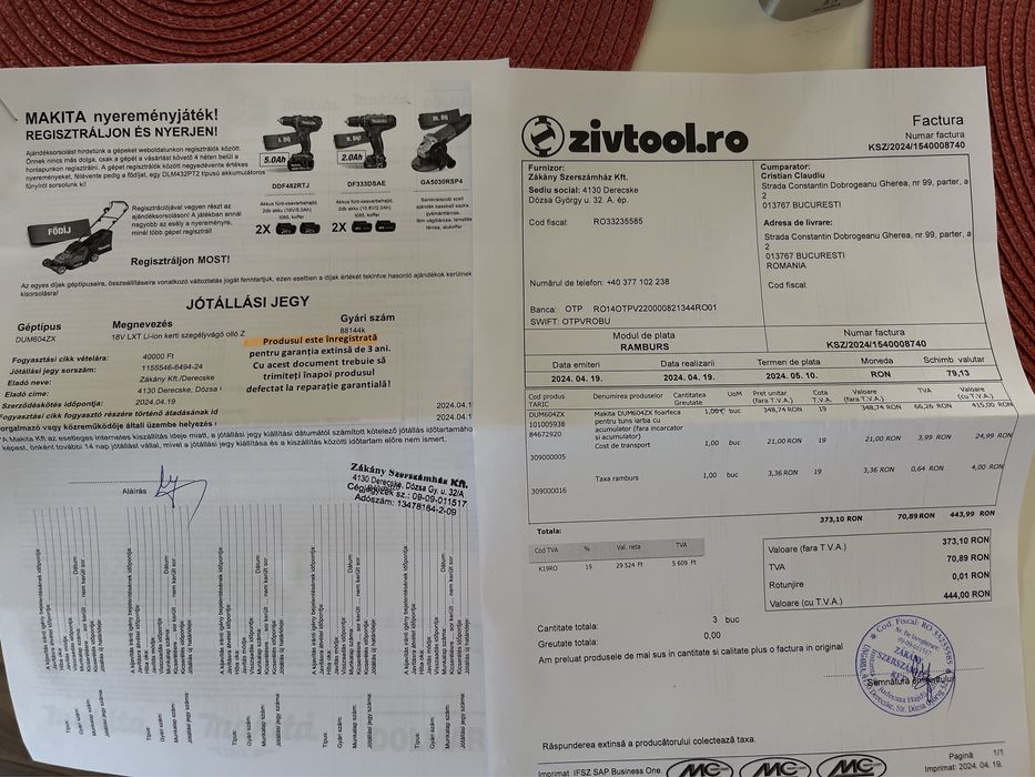 Foarfeca tuns iarba / gard viu Makita