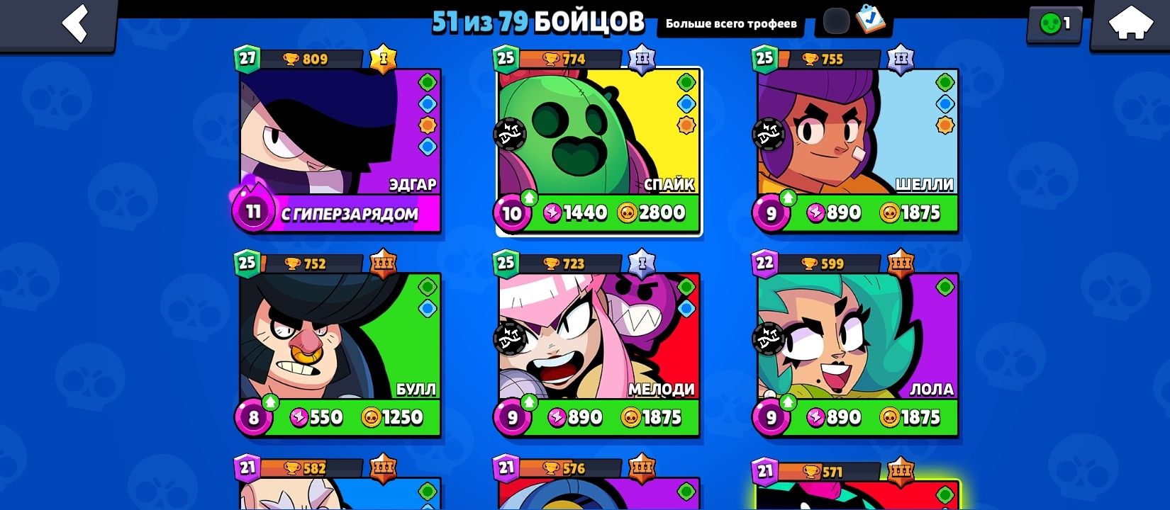 Аккаунт Brawl Stars