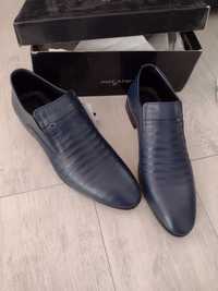 Мъжки елегантни обувки естествена кожа leather 45 46