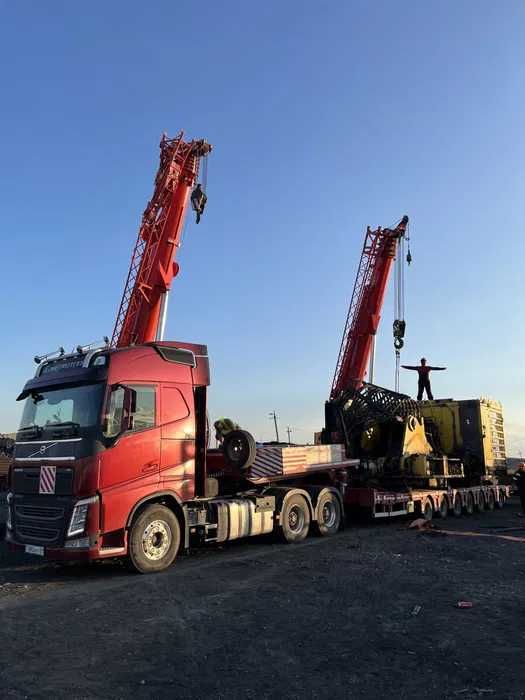 Услуги аренда трала до 160 тонн 21 метр, услуги кран 25-160 тонн 100 м