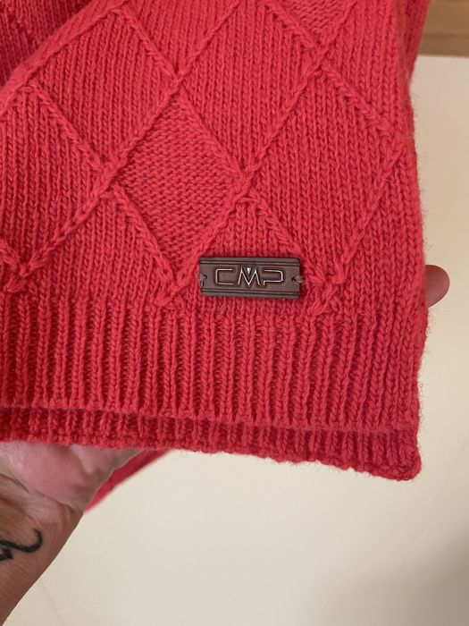 Set, căciula și fular, 80% lână, culoare corai, marime universala