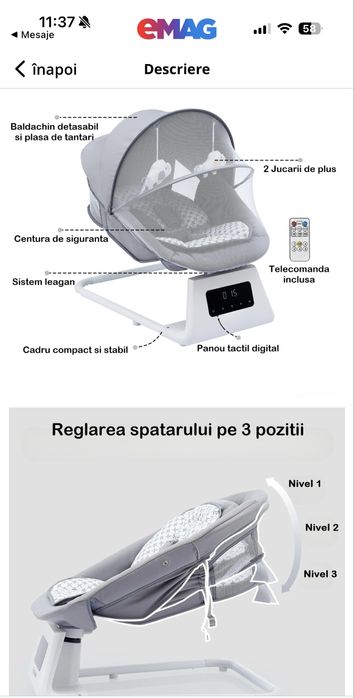 Leagan electric si balansoar