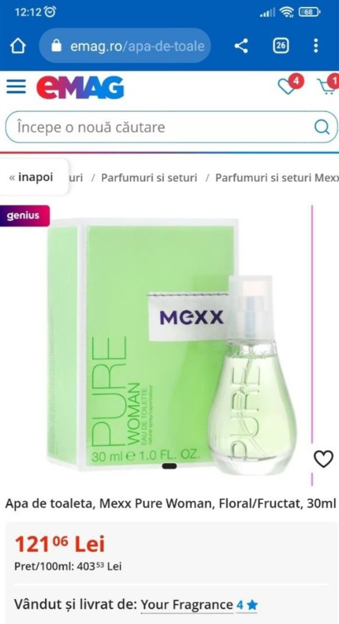 Mexx Pure woman 30ml
