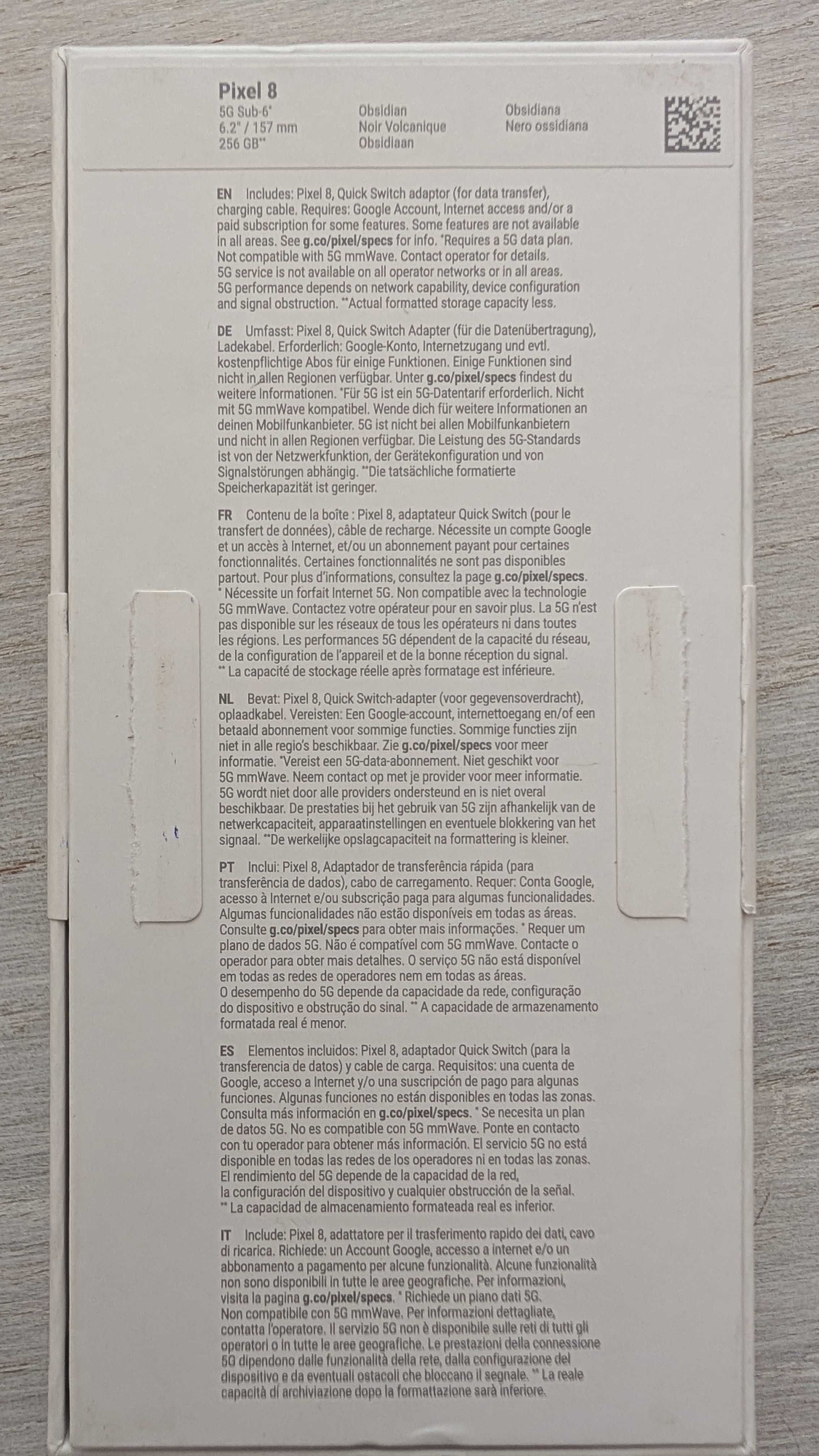 Google Pixel 8 256 GB Obsidian