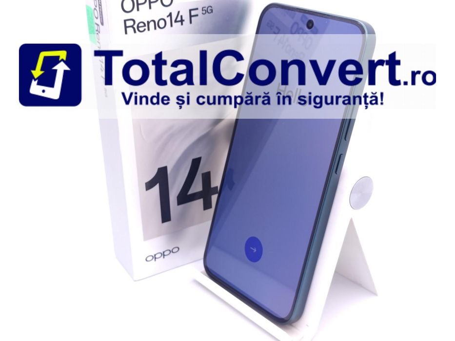 Oppo Reno14 F 256GB Luminouse Green 8GB, Garantie 24 luni | #D87277
