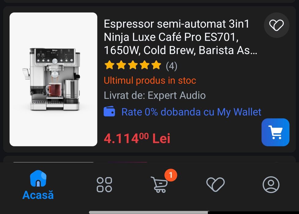 Espressor Ninja cafe luxe pro