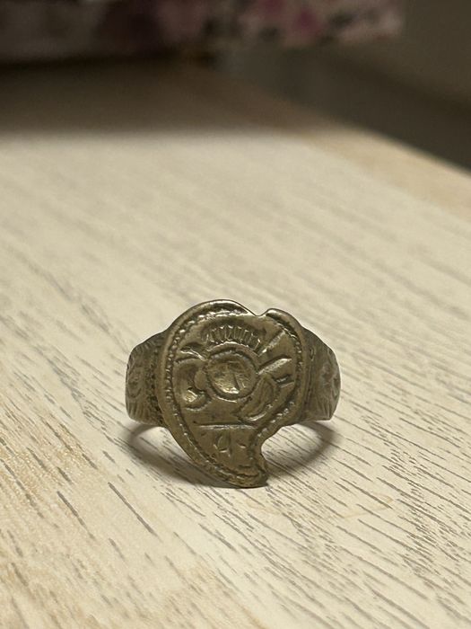 Inel vechi antic vintage si moneda veche 1789