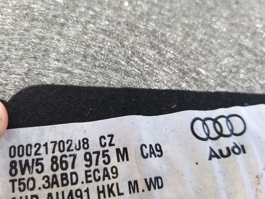 Tapiterie portbagaj audi a4 b9 8w limuzina 8w5867975m