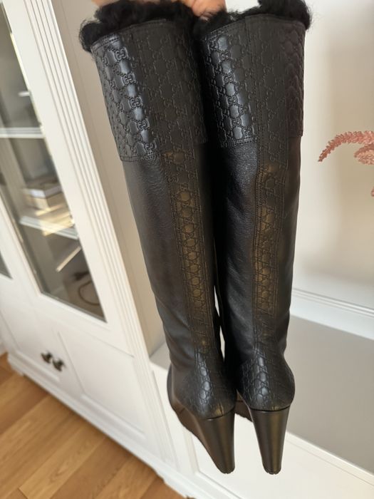 Cizme piele Gucci