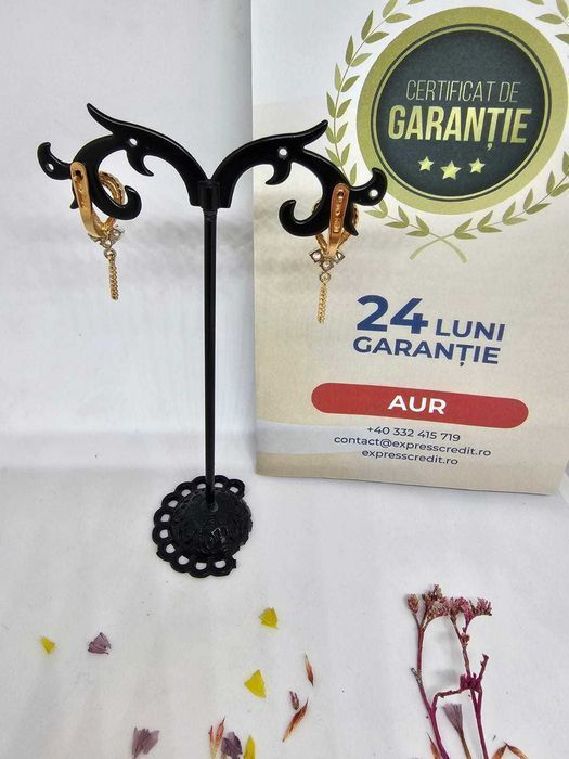 Cercei aur 14K 5,89g (AG1 Alexandru B.50296)*2 Ani Garantie!