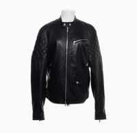 Dsquared2 Geaca piele barbati Biker size 52 (L/xl) Black Top!