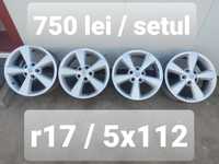 Jante aluminiu r17 / Nissan Dacia Renault Kia Hyundai Mazda/ 5x114,3