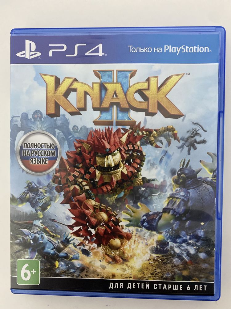 Продам или обменяю две игры на PS4/PS5 Knack 1 и 2