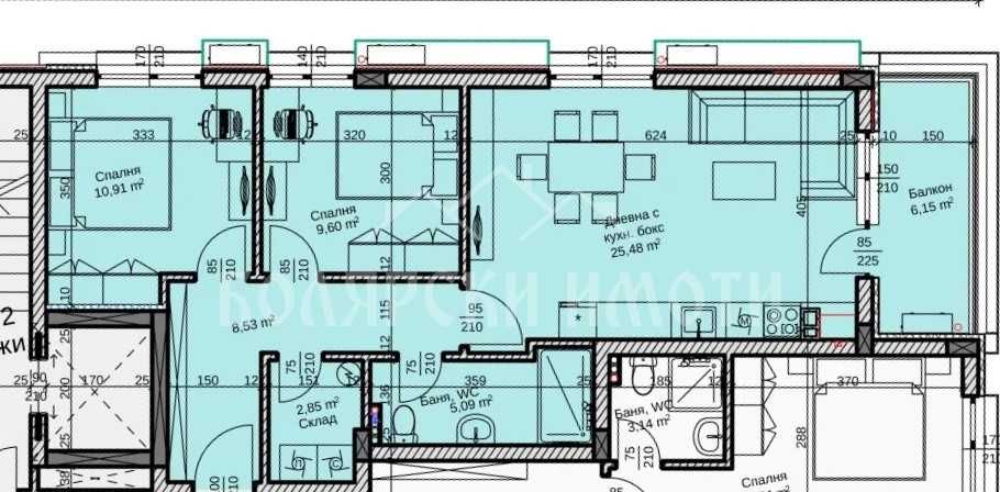 Продава се Четиристаен апартамент в Велико Търново, Зона Б - 118 кв.м за 1204 €/кв.м - Снимка #1