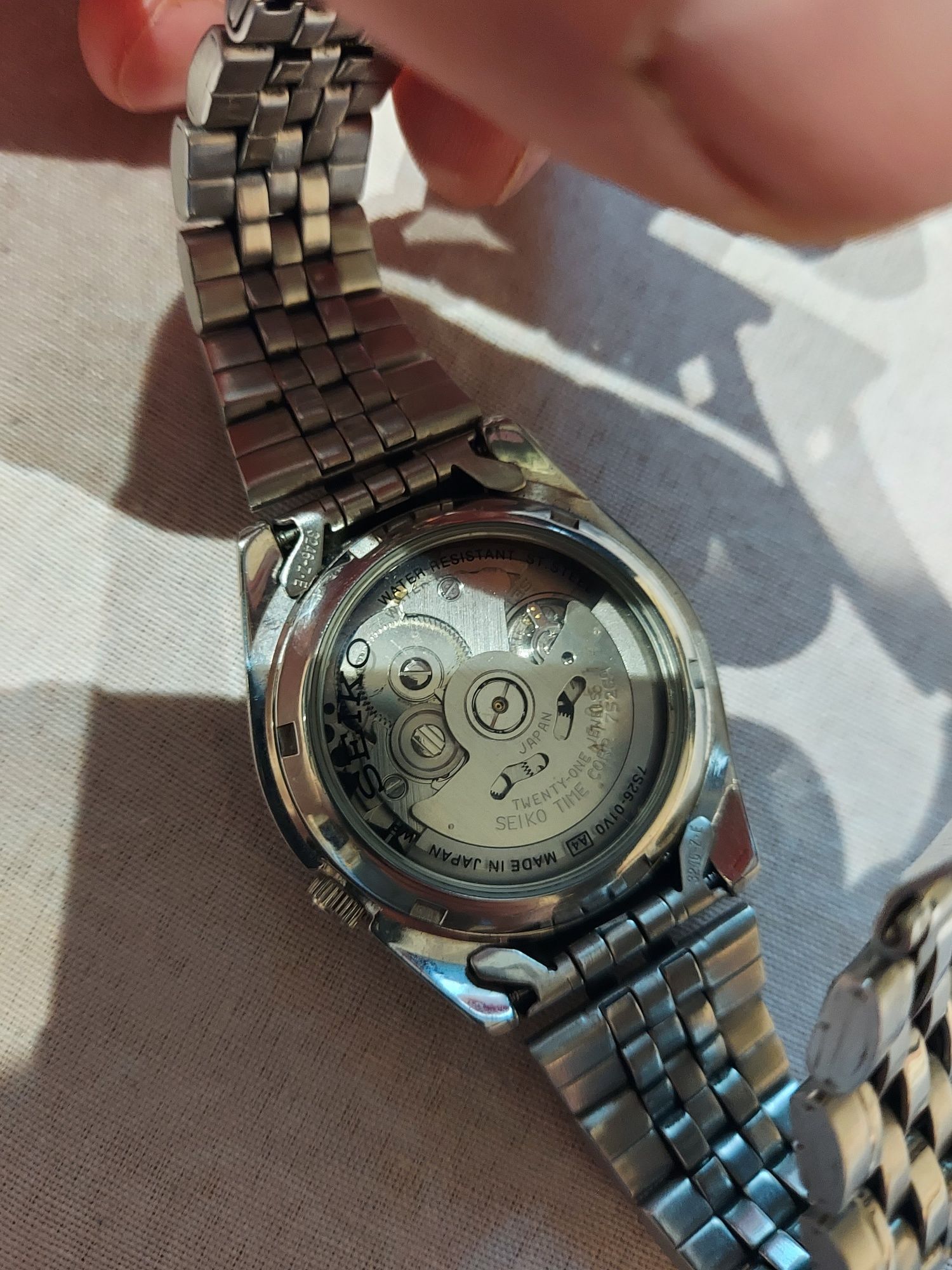 Ceas seiko 5 automatic japan,21 jewels,7s26-01v0,totul original,superb