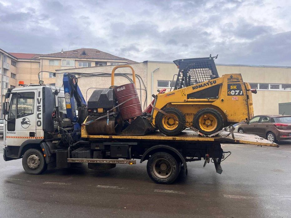 Vand Iveco Eurocargo 100E18 10Tone Abrollkipper basculabil  cu macara