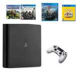 Sony PlayStation 4 Slim Jet Black 500GB Cu Jocurii